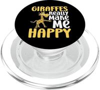 Las Jirafas me Hacen Feliz, no Tan Divertida Jirafa PopSockets PopGrip para MagSafe