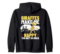 Las Jirafas me Hacen Feliz, no Tan Divertida Jirafa Sudadera con Capucha