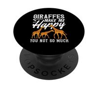 Las Jirafas me Hacen Feliz, no Tan Gracioso PopSockets PopGrip Adhesivo