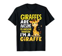 Las Jirafas Son increíbles, por lo Tanto, Soy una Jirafa Divertida Camiseta