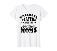Las jugadoras Divertidas de mamá de béisbol Tienen Camiseta gráfica económica, Mujer, Blanco, M