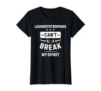 Las leucodistrofias no Pueden Romper mi espíritu Camiseta gráfica económica, Mujer, Negro, S