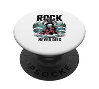 Las Leyendas del rockero no Muerto Vienen y Van Pero Zombi PopSockets PopGrip Adhesivo