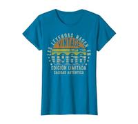Las Leyendas Nacen En 1966 60 Años Cumpleaños Hombre Regalo Camiseta, Mujer, Zafiro, L