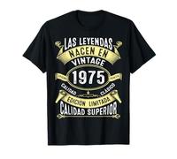 Las Leyendas Nacen En 1975 50 Años Cumpleaños Hombre Regalo Camiseta