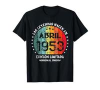 Las Leyendas Nacen En Abril 1953 Edición Limitada Retro Camiseta