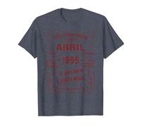 Las Leyendas Nacen En Abril 1995 Regalo Hombre 29 Años Camiseta, Hombre, Azul Jaspeado, M