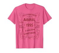 Las Leyendas Nacen En Abril 1995 Regalo Hombre 29 Años Camiseta, Hombre, Rosa Jaspeado, M
