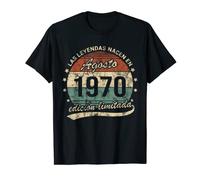 Las Leyendas Nacen En Agosto 1970 Hombre o Mujer Retro Camiseta