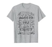 Las Leyendas Nacen En Agosto 1982 Mujer Hombre Camiseta, Hombre, Gris Jaspeado, 3XL
