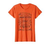 Las Leyendas Nacen En Agosto 1982 Mujer Hombre Camiseta, Mujer, Naranja, L