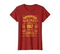 Las Leyendas Nacen en Agosto de 1967-57 Años Cumpleaños Camiseta, Mujer, Arándano, L