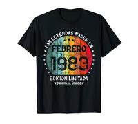 Las Leyendas Nacen En Febrero 1983 Edición Limitada Retro Camiseta