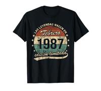 Las Leyendas Nacen En Febrero 1987 Hombre o Mujer Retro Camiseta