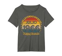Las Leyendas Nacen En Julio 1966 54 años Cumpleaños Camiseta, Mujer Tallas Grandes, Asfalto, 2XL Grande