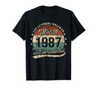 Las Leyendas Nacen En Marzo 1987 Hombre o Mujer Retro Camiseta