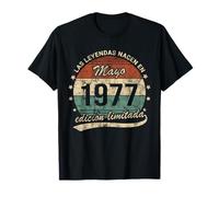 Las Leyendas Nacen En Mayo 1977 Hombre o Mujer Retro Camiseta