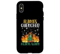 Las llamas apagaron corazones cálidos apagando incendios en Navidad Carcasa para iPhone X/XS