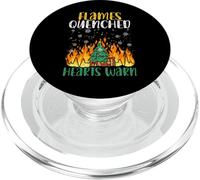 Las llamas apagaron corazones cálidos apagando incendios en Navidad PopSockets PopGrip para MagSafe