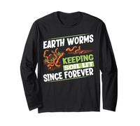 Las lombrices de Tierra Mantienen el Suelo Iluminado Desde Siempre Divertido Cultivo de Gusanos Manga Larga