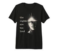 Las Luces Son Demasiado ruidosas Autismo Alternativa Grunge Angustiado Camiseta Premium