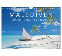 Las Maldivas: Punto de fuga Anhelo (calendario de pared 2026 DIN A4 horizontal), CALVENDO calendario mensual: Fernweh & Traumziele: Maldivas Islas - Poesía en el Pacífico (lugares CALVENDO)