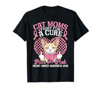 Las mamás de Cornish Rex luchan contra el ronroneo de Cura para el cáncer de Mama Rosa 2026 Camiseta