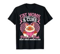 Las mamás de Flame Point luchan contra el ronroneo de Cura para el cáncer de Mama Rosa 2026 Camiseta