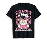 Las mamás de Lynx Point luchan contra el ronroneo de Cura para el cáncer de Mama Rosa 2026 Camiseta