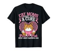 Las mamás de Ocicat luchan contra un ronroneo de Cura para el cáncer de Mama Rosa 2026 Camiseta