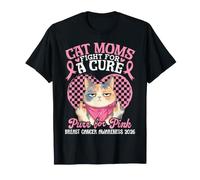 Las mamás diluidas de Calico luchan ronroneando por el cáncer de Mama Rosa 2026 Camiseta