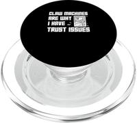 Las máquinas de garras son la razón por la que tengo problemas de confianza Funny Claw Master PopSockets PopGrip para MagSafe