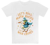 Las Matemáticas del Mago Rana Son Geniales Camiseta Blanca para Niños Camiseta De Manga Corta para Niños Kids White tee Children Short Sleeve T-Shirt