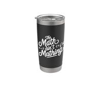 Las matemáticas no son matemáticas Humor Profesor Divertido Argot moderno Vaso térmico de acero inoxidable de doble pared