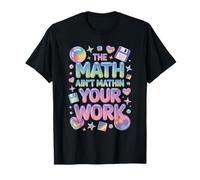 Las matemáticas no Son matemáticas tu Trabajo Pastel Retro Meme Camiseta