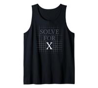 Las matemáticas son divertidas, Nerd divertido, Humorístico, Friki, Resolver para X Camiseta sin Mangas