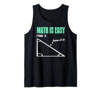 Las Matemáticas Son Fáciles Encuentra X Broma Camiseta sin Mangas