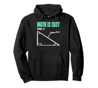 Las Matemáticas Son Fáciles Encuentra X Broma Sudadera con Capucha