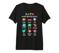 Las matemáticas te Mantienen equilibrados a los niños aprendiendo Humor Escolar Camiseta Premium