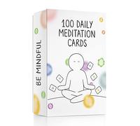 Las mejores 100 tarjetas diarias de ejercicios de atención plena, meditaciones para aliviar la ansiedad y relajarse, regalo perfecto para niños, afirmaciones positivas Go Beyond para aliviar el estrés