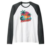 Las Mejores Amigas de Hawái para niños vacan, el Mejor Viaje de Todos los Tiempos, con la Familia Camiseta Manga Raglan
