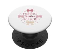 Las Mejores Amigas más Felices de la Tierra, Escuadrón de Viaje de Chicas con Arco Coqueta PopSockets PopGrip Adhesivo
