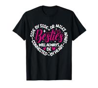 Las mejores amigas siempre estarán conectadas por Heart | BFF Best Friends Camiseta