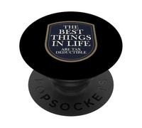 Las Mejores Cosas de la Vida Son deducibles de impuestos PopSockets PopGrip Adhesivo