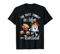 Las mejores cosas de la vida son el abrazo de grupo de amantes tostados de S'more Camiseta