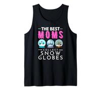 Las mejores mamás coleccionan globos de nieve coleccionistas Día de la Madre Camiseta sin Mangas