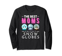 Las mejores mamás coleccionan globos de nieve coleccionistas Día de la Madre Manga Larga