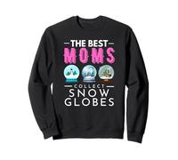 Las mejores mamás coleccionan globos de nieve coleccionistas Día de la Madre Sudadera