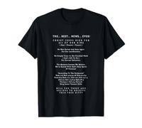 Las Mejores Noticias de la Historia Cristo Jesucristo Salvación eterna Camiseta