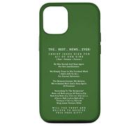 Las Mejores Noticias de la Historia Cristo Jesucristo Salvación eterna Carcasa para iPhone 12/12 Pro